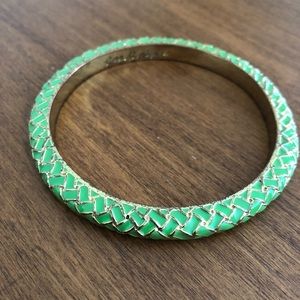 Lily Pulitzer green and gold bangle